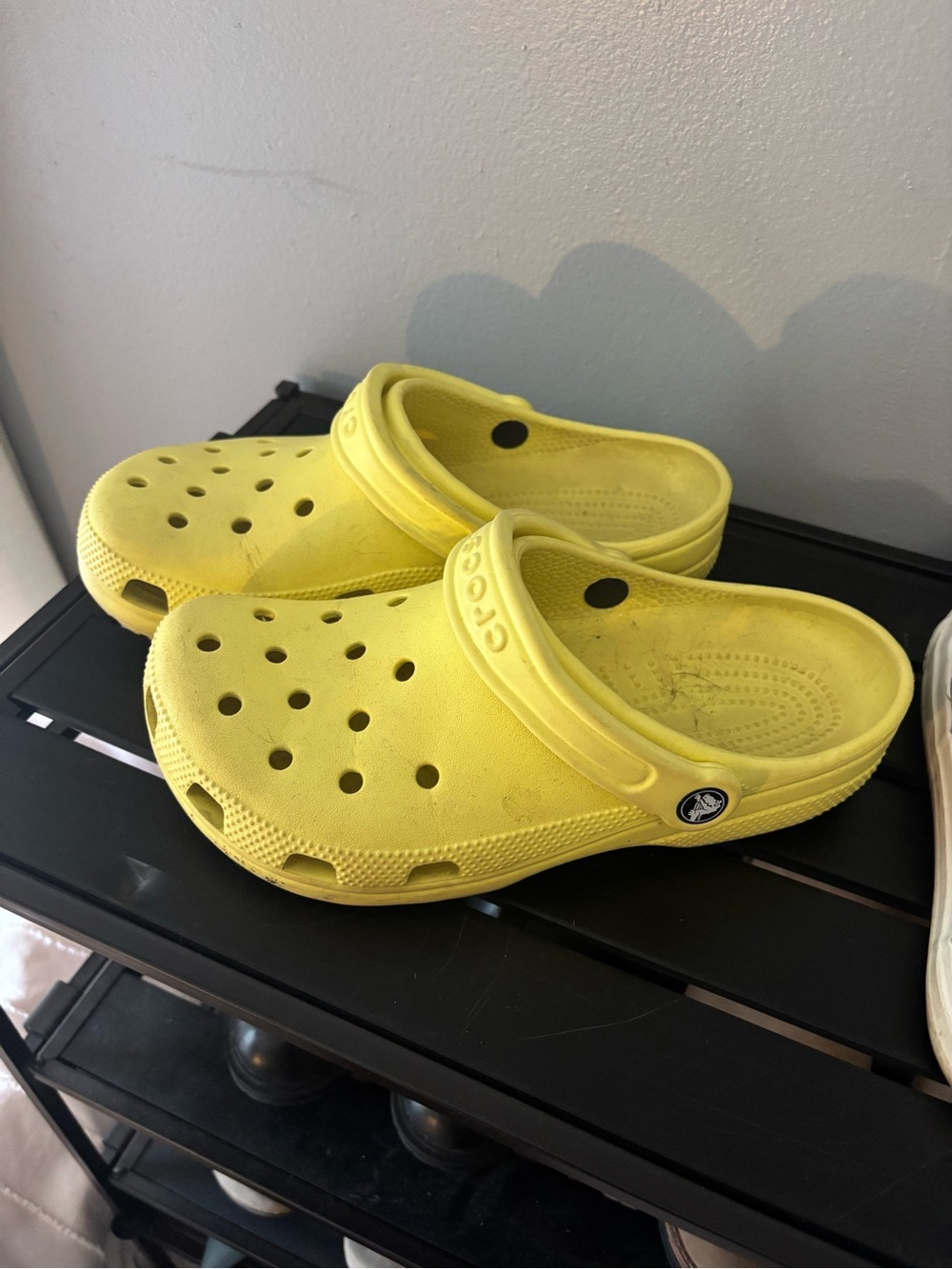 CROCS Yellow Classic Clog Mules